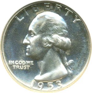 image for: 1953 25c NGC Proof 68