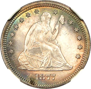 image for: 1877 25c NGC MS65