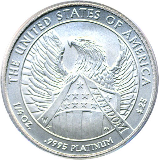 image for: 2007-W $25 PCGS MS69 (Platinum Eagle)
