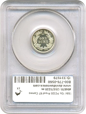 image for: 1894 10c PCGS Proof 67 Cameo
