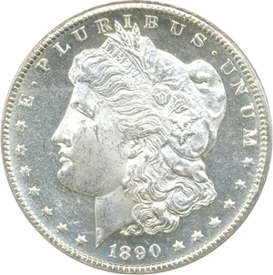 image for: 1890-CC $1 PCGS MS63 DMPL