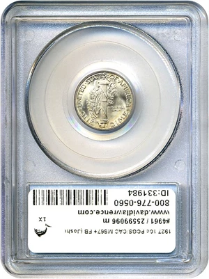 image for: 1927 10c PCGS/CAC MS67+ FB