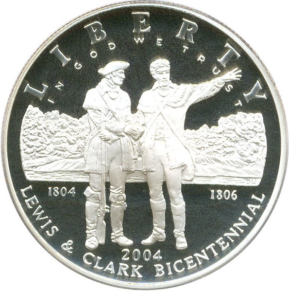 image for: 2004-P $1 PCGS Proof 70 DCameo (Lewis & Clark)