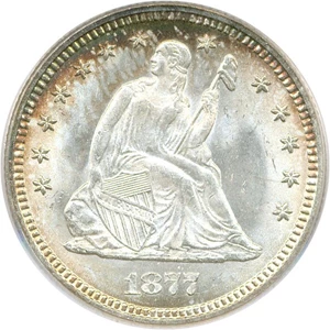 image for: 1877 25c PCGS/CAC MS66