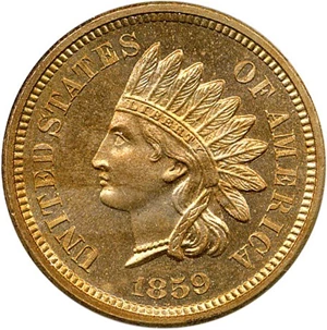 image for: 1859 1c PCGS Proof 65+
