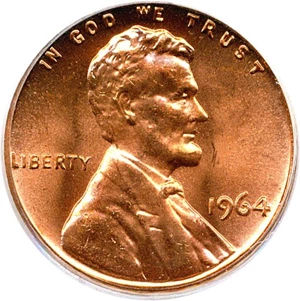 image for: 1964 1c PCGS MS66 RD