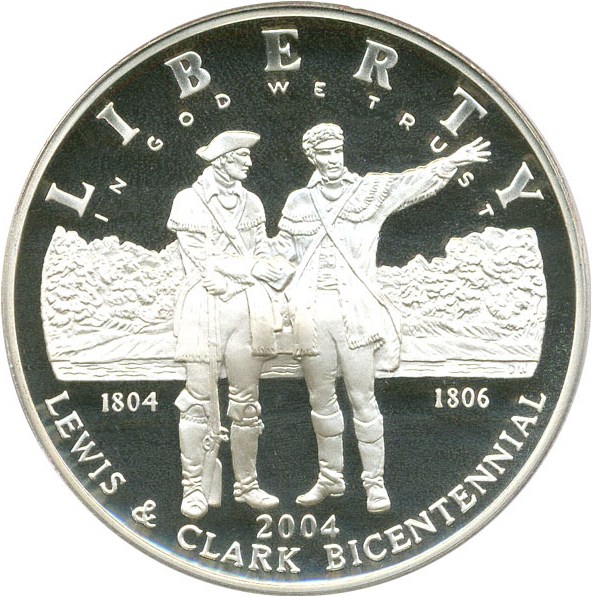 image for: 2004-P $1 PCGS Proof 70 DCameo (Lewis & Clark)