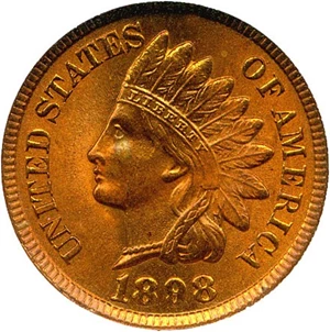 image for: 1898 1c NGC MS65 RB