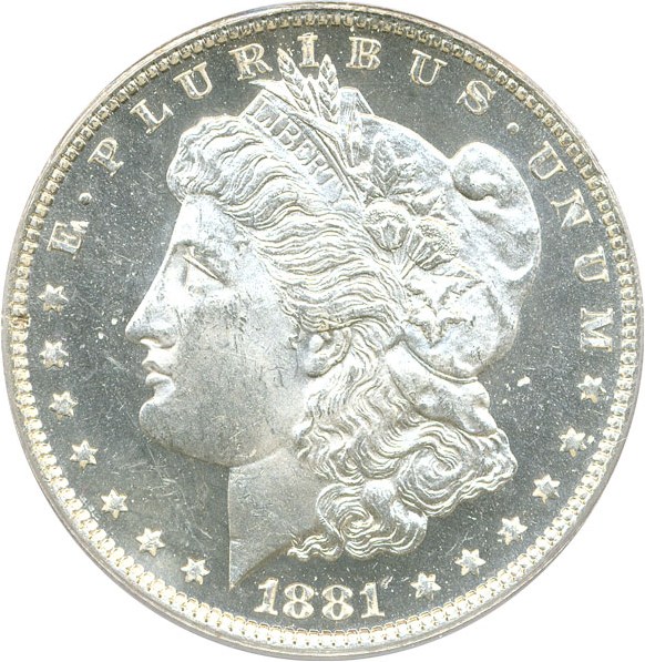 image for: 1881-O $1 PCGS/CAC MS64 DMPL