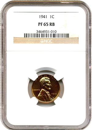 image for: 1941 1c NGC Proof 65 RB