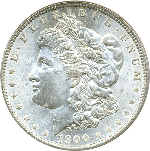 image for: 1900-O $1 PCGS MS64 (Top-100, VAM 15, Double Stars)