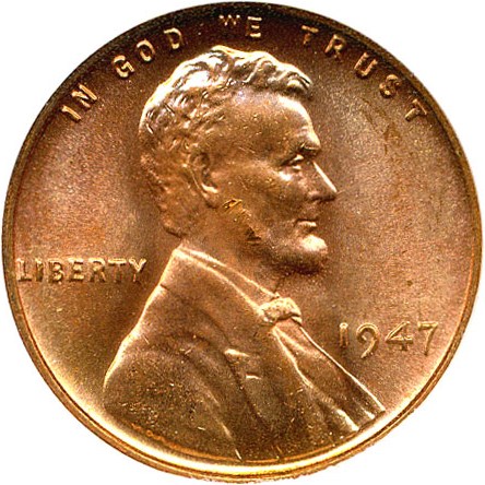 image for: 1947 1c NGC MS66 RD