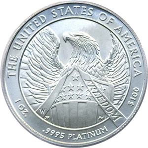 image for: 2007-W $100 PCGS MS69 (Platinum Eagle)