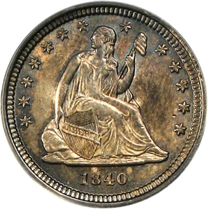 image for: 1840-O 25c PCGS MS63 (Drapery)
