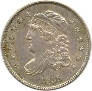 image for: 1835 H10c PCGS/CAC AU58 OGH