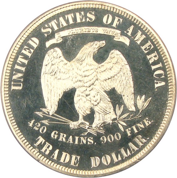 image for: 1882 Trade$ PCGS/CAC Proof 64 Cameo