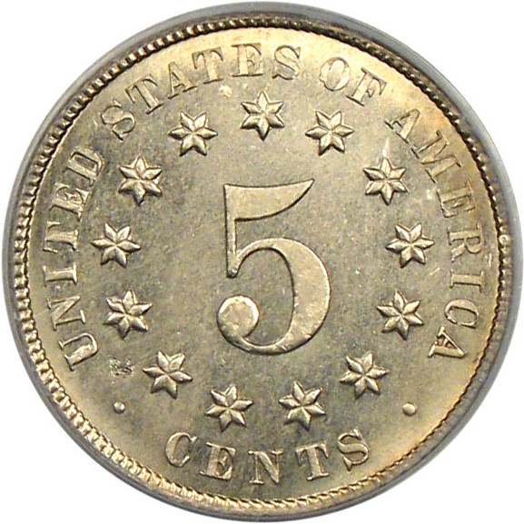 image for: 1880 5c PCGS MS64+ 