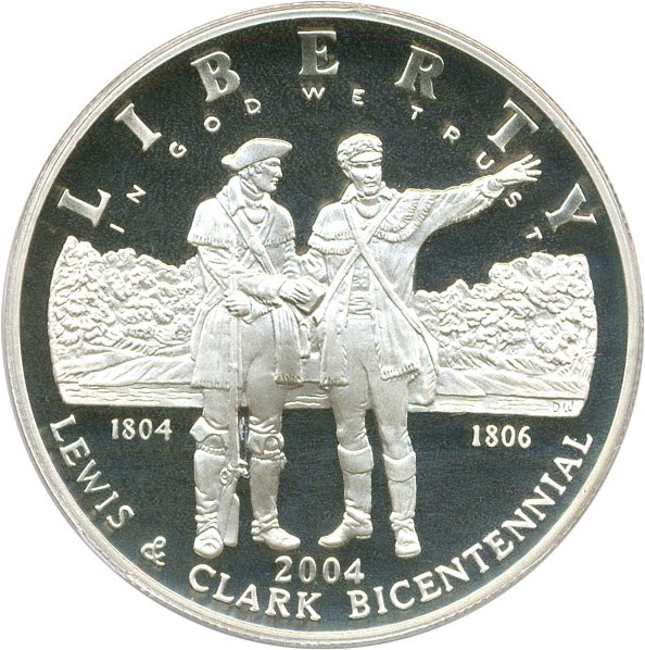 image for: 2004-P $1 PCGS Proof 70 DCameo (Lewis & Clark)