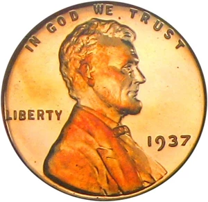 image for: 1937 1c PCGS/CAC Proof 65 RD Cameo * Color *