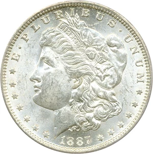 image for: 1887/6-O $1 PCGS/CAC MS63