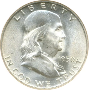 image for: 1950-D 50c NGC MS65