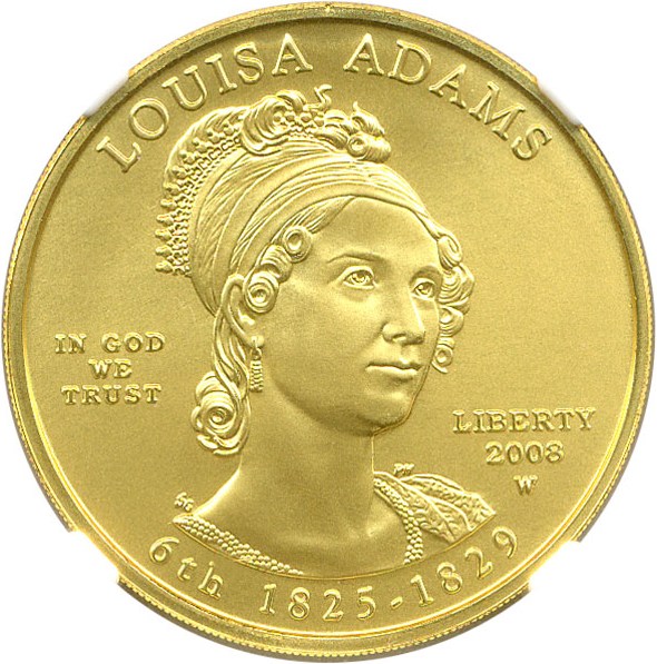 image for: 2008-W $10 NGC MS70 (Louisa Adams)