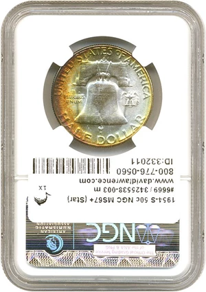 image for: 1954-S 50c NGC/CAC MS67+ (Star) *Color*