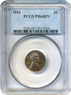 image for: 1910 1c PCGS Proof 64 BN