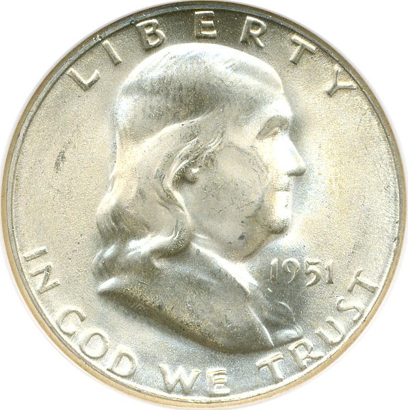 image for: 1951-S 50c NGC MS65 FBL
