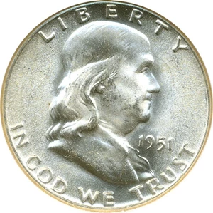 image for: 1951 50c NGC MS66