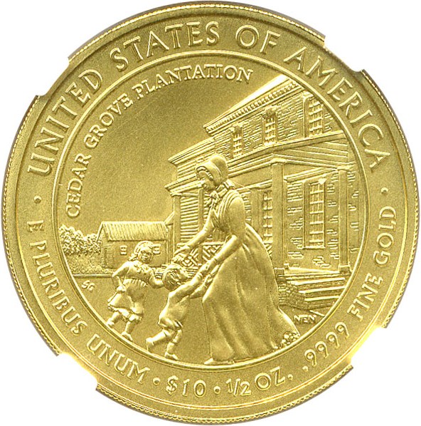 image for: 2009-W $10 NGC MS70 (Letitia Tyler)