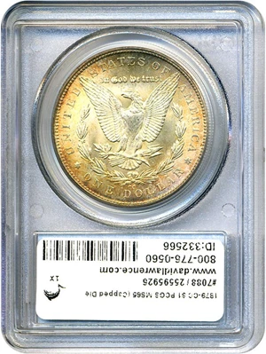 image for: 1879-CC $1 PCGS MS65 (Capped Die)