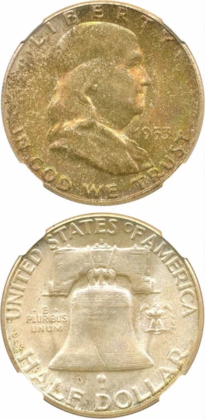 image for: 1953-S 50c NGC MS67 *Color*