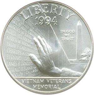 image for: 1994-W $1 PCGS MS70 (Vietnam)