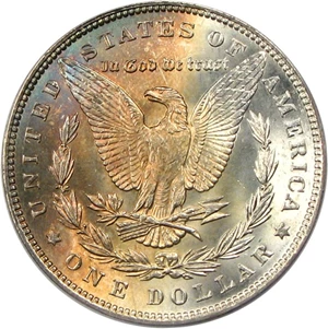 image for: 1887/6 $1 PCGS/CAC MS66 * Color *