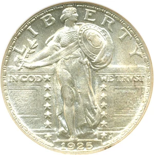 image for: 1925 25c NGC MS64 FH