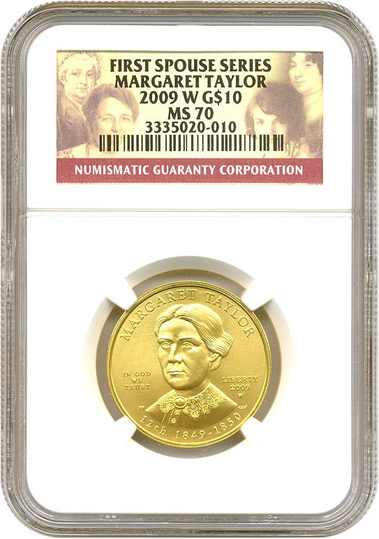image for: 2009-W $10 NGC MS70 (Margaret Taylor)