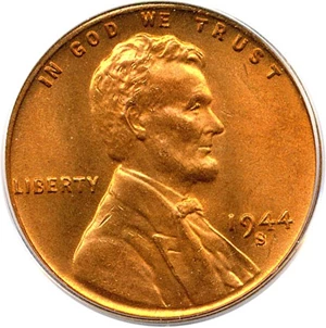image for: 1944-S 1c PCGS MS67 RD