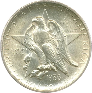 image for: 1936 Texas 50c PCGS/CAC MS65