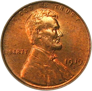 image for: 1919-S 1c PCGS MS64 RD