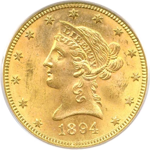 image for: 1894 $10 PCGS MS64 Ex: Simpson/Hall