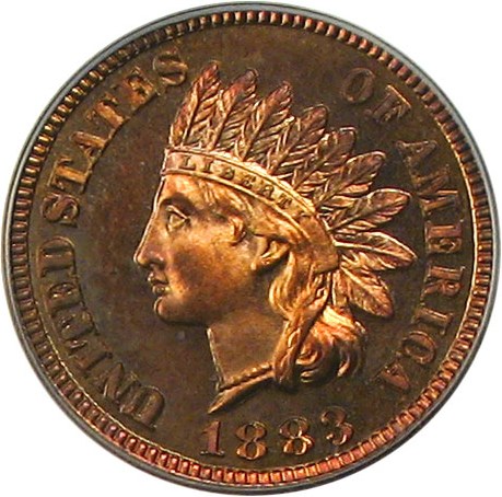 image for: 1883 1c PCGS Proof 65 RB OGH