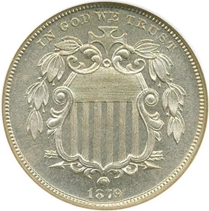 image for: 1879 5c NGC/CAC Proof 65