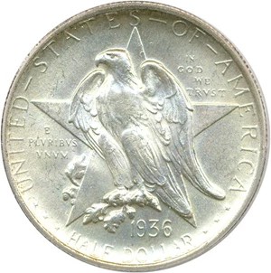 image for: 1936 Texas 50c PCGS/CAC MS65