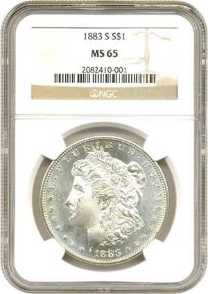 image for: 1883-S $1 NGC MS65