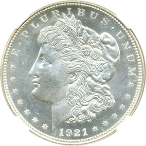 image for: 1921 $1 NGC MS64+ PL (Morgan)