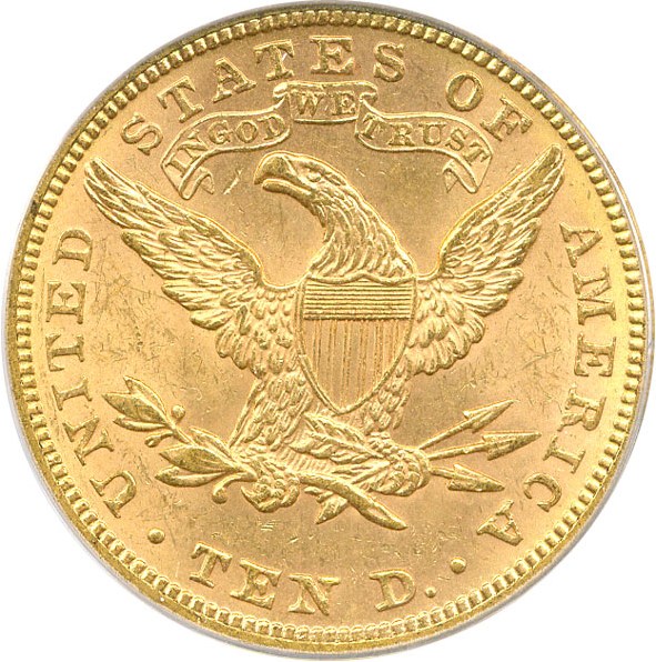 image for: 1891 $10 PCGS MS63
