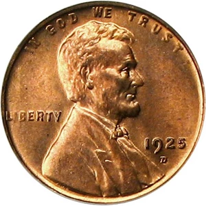image for: 1925-D 1c PCGS MS65 RD OGH