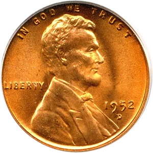 image for: 1952-D 1c PCGS MS67 RD