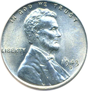 image for: 1943-D 1c PCGS MS68